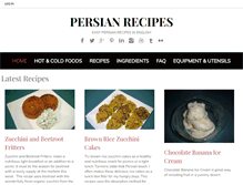 Tablet Screenshot of persianrecipes.info